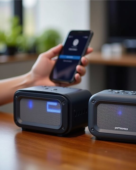 pair multiple portronics speakers