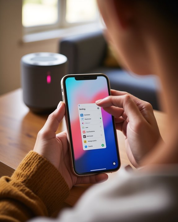 access device bluetooth settings