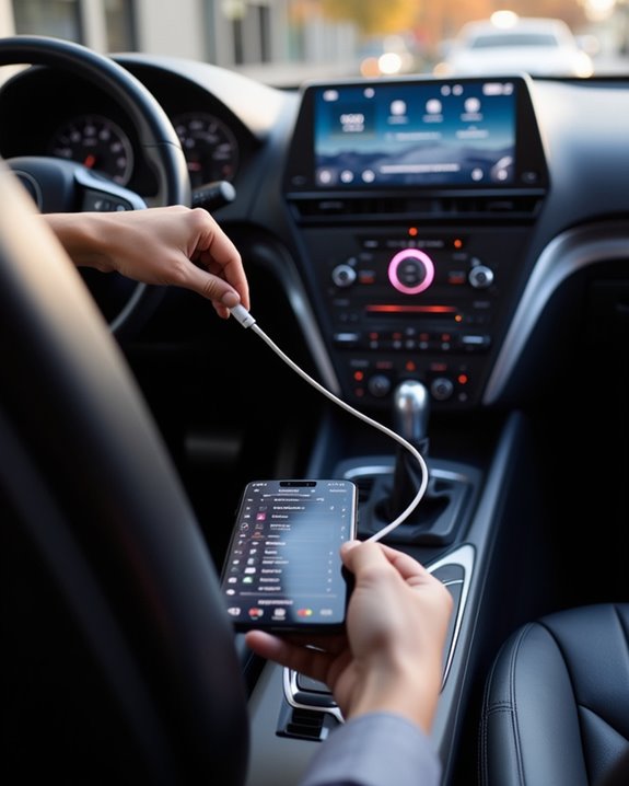 aux cable phone connection