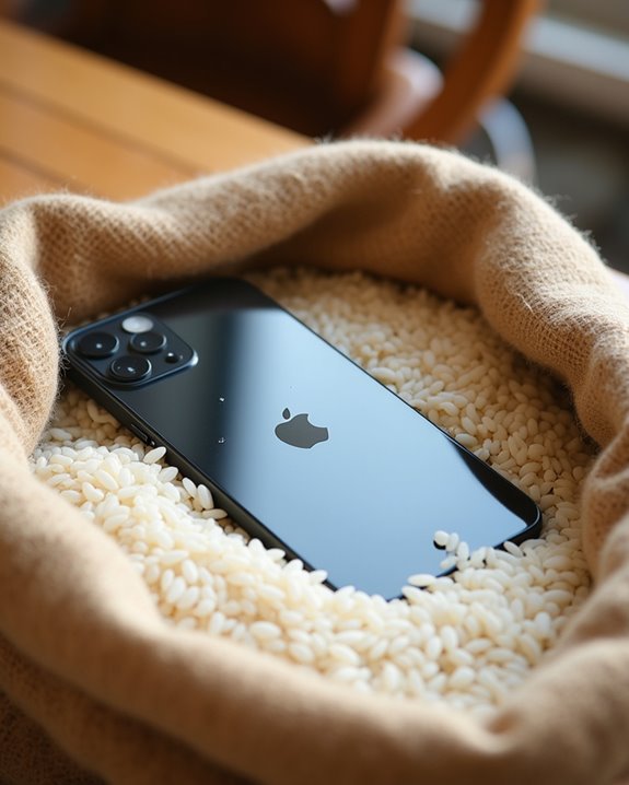 dry iphone with rice