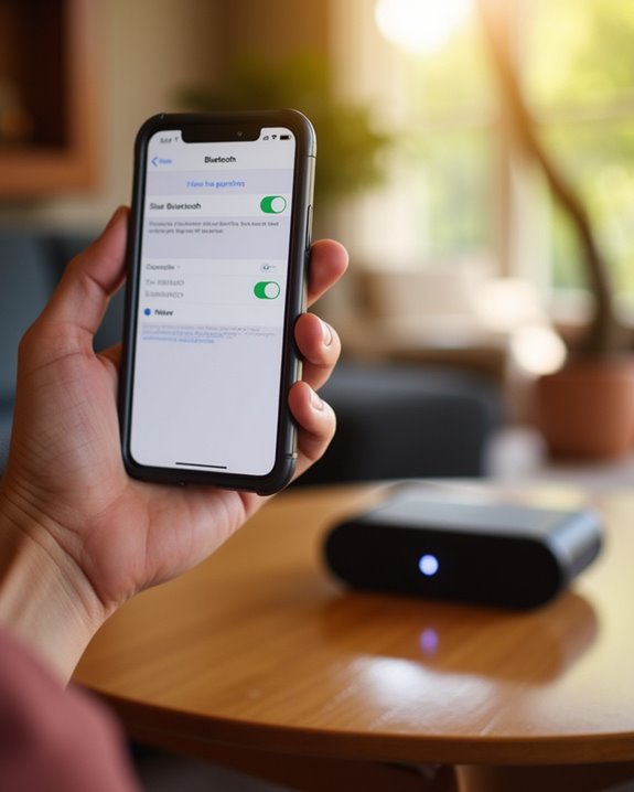 enable bluetooth on device