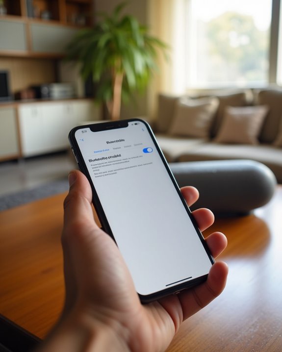 enable iphone bluetooth toggle