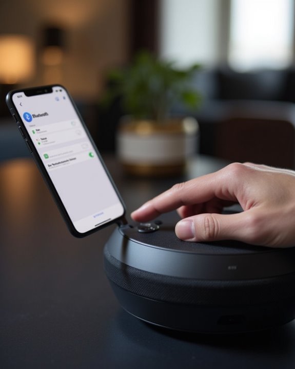 finalize bluetooth speaker pairing