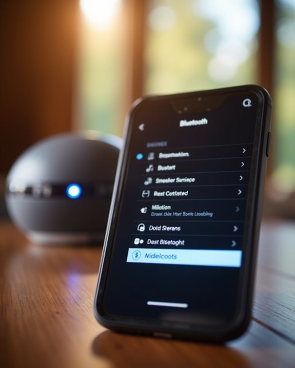 find speaker via bluetooth