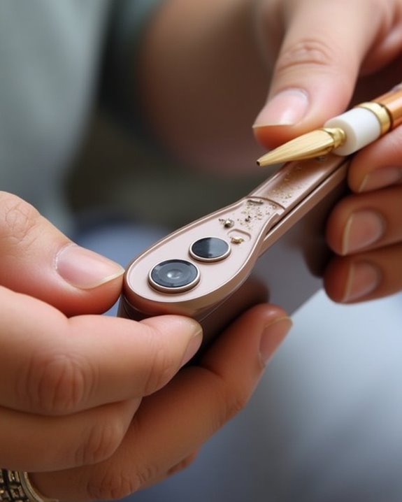 gently brush audio ports
