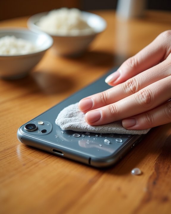 remove water from iphone speaker