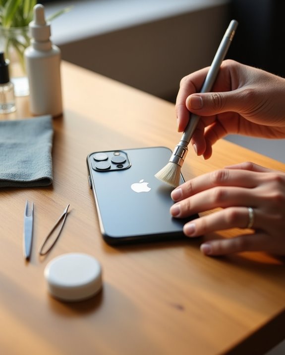 safely clean iphone speaker