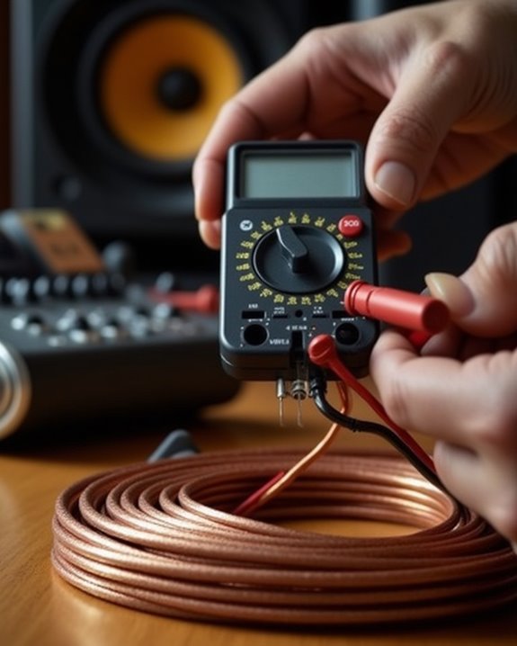 test speaker polarity battery